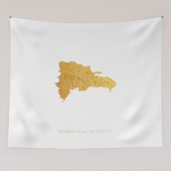 Item preview, Dominican Republic Gold Map designed and sold by ArtPrints.