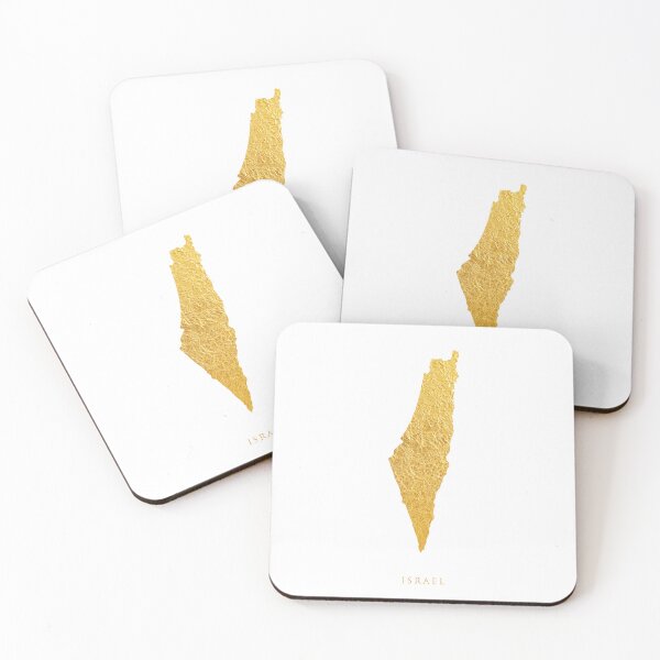 Item preview, Israel Gold Map designed and sold by ArtPrints.
