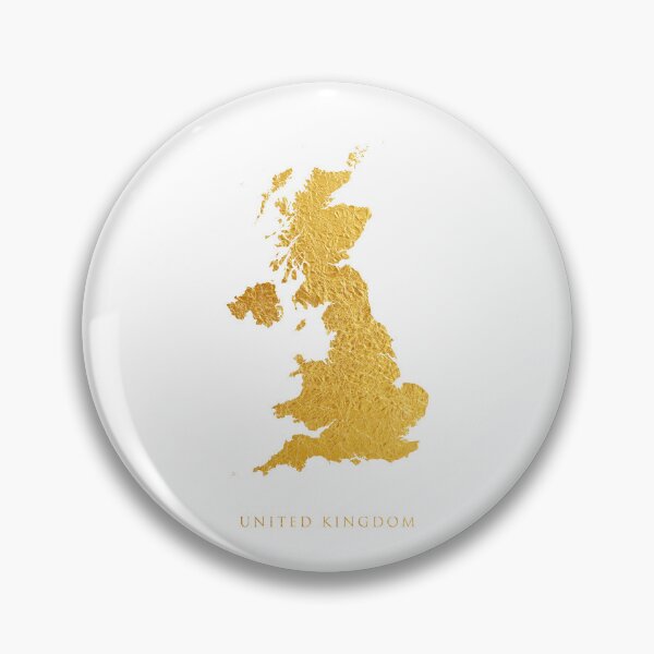 Item preview, United Kingdom Gold Map designed and sold by ArtPrints.