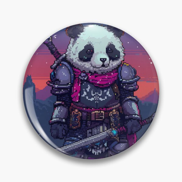 Item preview, Panda Knight Pixel Art designed and sold by Kaos-Bit.