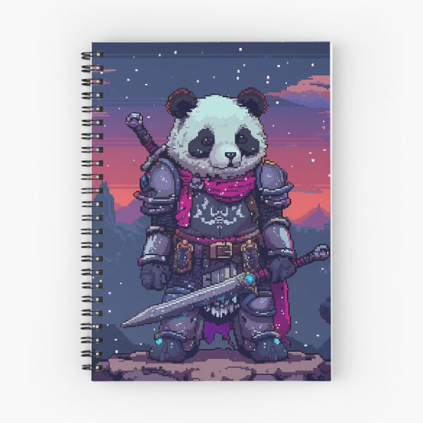 Item preview, Panda Knight Pixel Art designed and sold by Kaos-Bit.