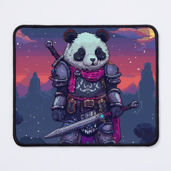 Item preview, Panda Knight Pixel Art designed and sold by Kaos-Bit.