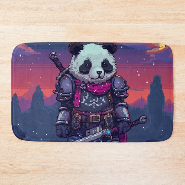 Item preview, Panda Knight Pixel Art designed and sold by Kaos-Bit.