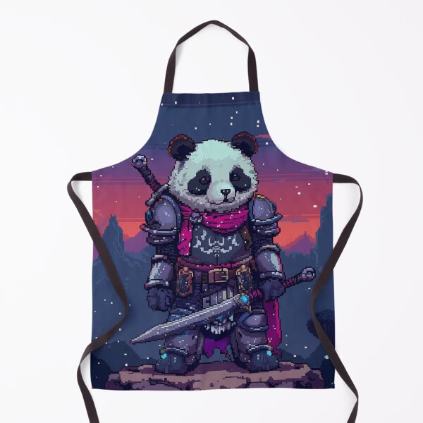 Item preview, Panda Knight Pixel Art designed and sold by Kaos-Bit.
