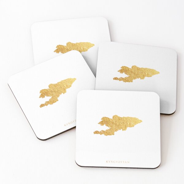 Item preview, Kyrgyzstan Gold Map designed and sold by ArtPrints.
