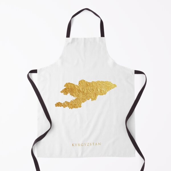 Item preview, Kyrgyzstan Gold Map designed and sold by ArtPrints.