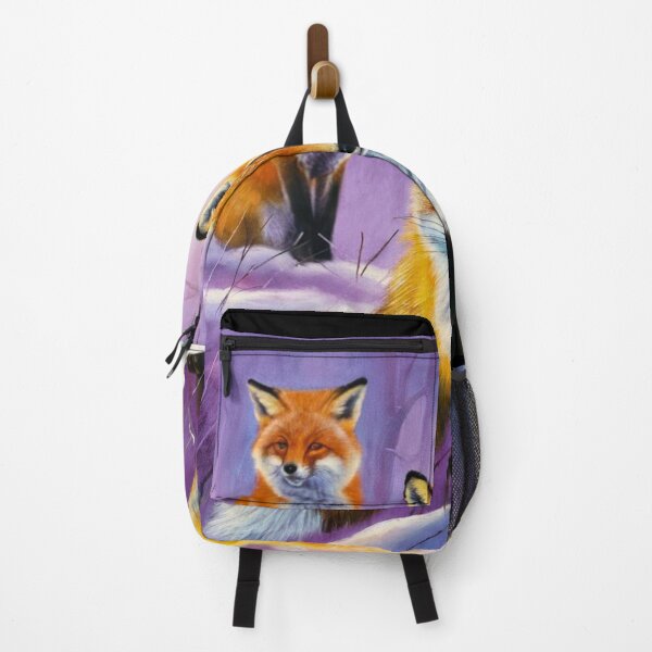 Item preview, Fox Portrait. Winter season, snowy fox, vintage fox, fox character, fox painting, Edgar Degas style designed and sold by FoxVibes.