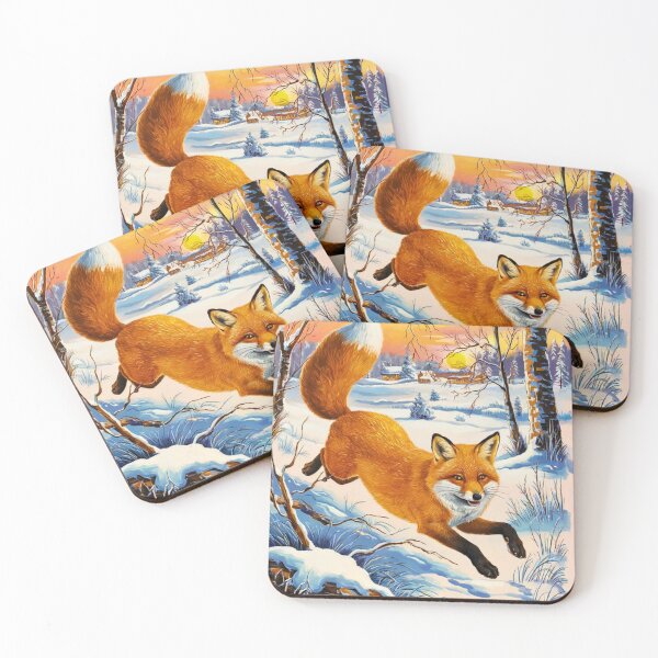Artikelvorschau, Fuchs-Porträt. Wintersaison, Schneefuchs, Vintage-Fuchs, Fuchs-Charakter, Fuchs-Malerei, Edgar Degas-Stil entworfen und verkauft von FoxVibes.