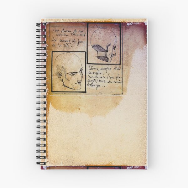 Item preview,  Sketch and annotations head man anatomy  designed and sold by Carré Comme Orange.