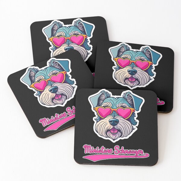 Item preview, Miniature Schnauzer in Heart Shaped Sunglasses designed and sold by KellysComColors.