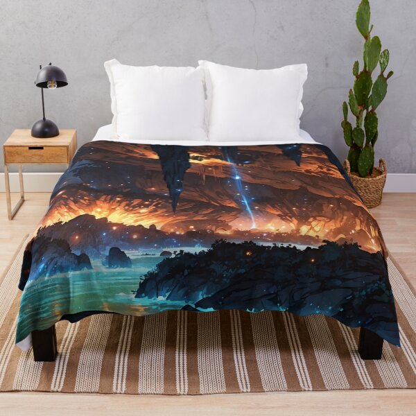 Item preview, "Ethereal Light of the Celestial Falls A Mystical Oasis" designed and sold by ArtComixHaven.