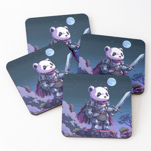 Item preview, Panda Paladin Pixel Art designed and sold by Kaos-Bit.