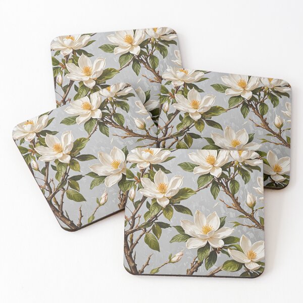 Item preview, Timeless Grace: White Magnolia Flowers Design designed and sold by Lizetteh.