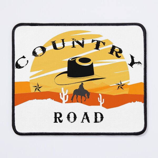 Item preview, Country road, cowboy and hat designed and sold by Wylkerd.