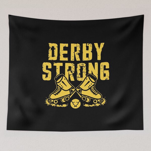 Item preview, Derby Strong Roller Derby jammer flat track quad skates roller rink designed and sold by w1ckerman.