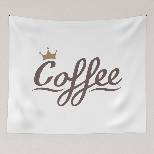 Item preview, Coffee Queen Design - Brown Script+Gold Crown designed and sold by NataliePaskell.