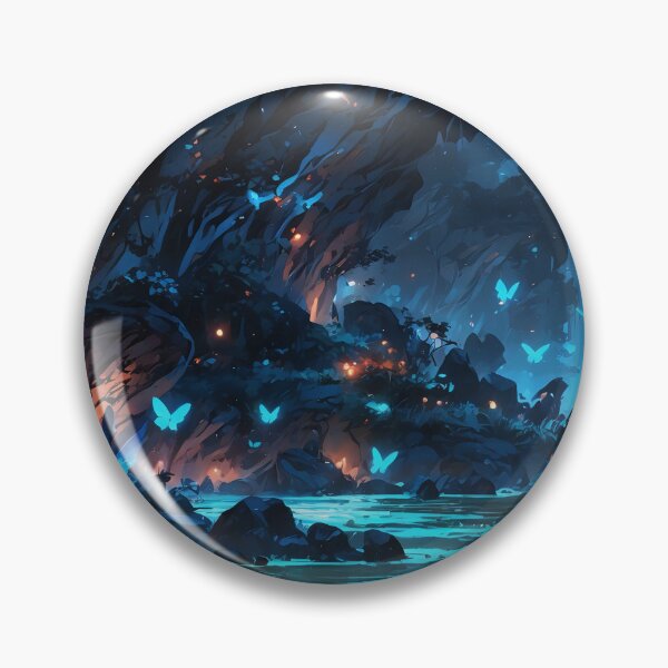 Item preview, "Luminous Enclave Mystical Blue Butterfly Haven" designed and sold by ArtComixHaven.