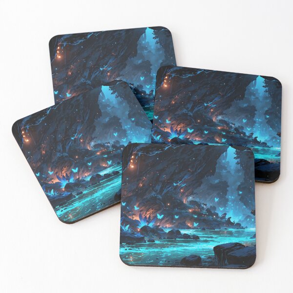 Item preview, "Luminous Enclave Mystical Blue Butterfly Haven" designed and sold by ArtComixHaven.