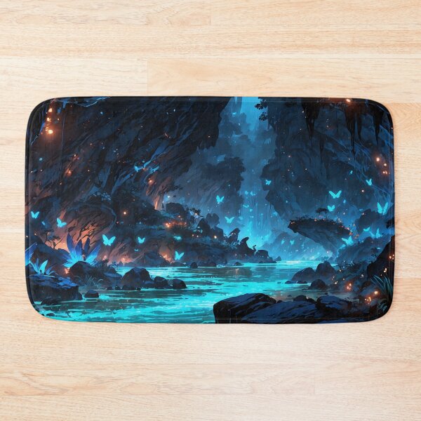 Item preview, "Luminous Enclave Mystical Blue Butterfly Haven" designed and sold by ArtComixHaven.