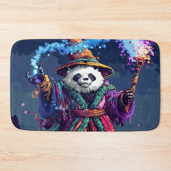 Item preview, Panda Wizard Pixel Art designed and sold by Kaos-Bit.