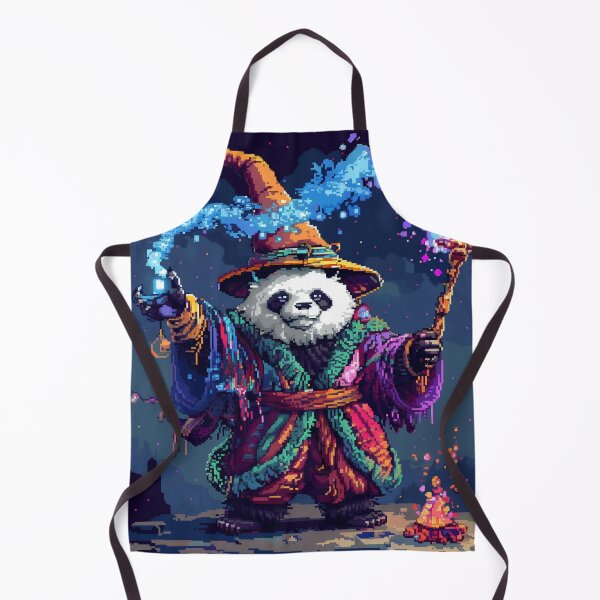 Item preview, Panda Wizard Pixel Art designed and sold by Kaos-Bit.