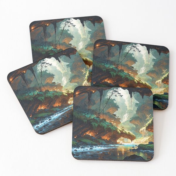 Item preview, Towering Dreams Amidst Mystical Waters designed and sold by ArtComixHaven.