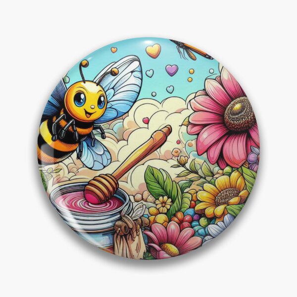 Item preview, A bee in the land of flowers designed and sold by warrior4print.