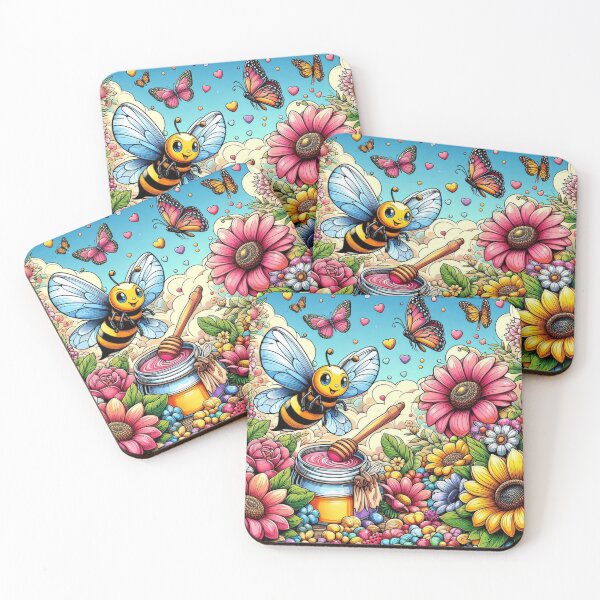 Item preview, A bee in the land of flowers designed and sold by warrior4print.