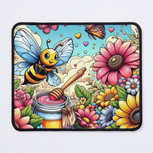 Item preview, A bee in the land of flowers designed and sold by warrior4print.