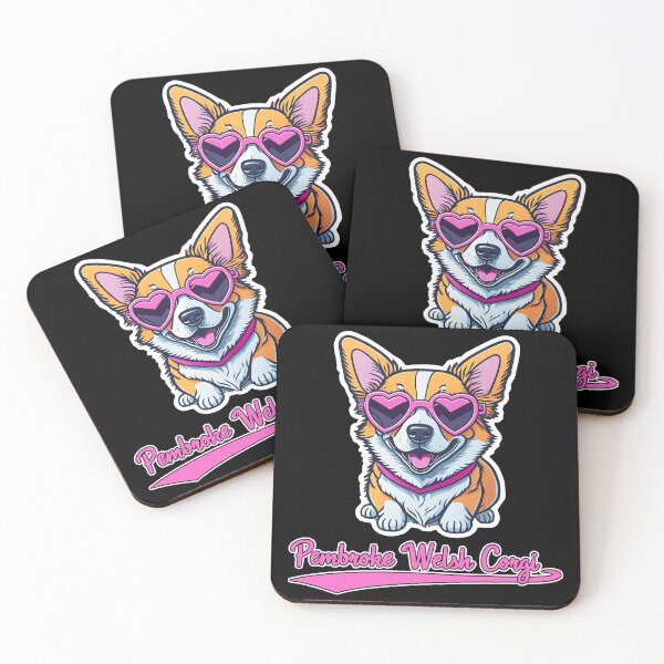 Item preview, Pembroke Welsh Corgi in Heart Shaped Sunglasses designed and sold by KellysComColors.