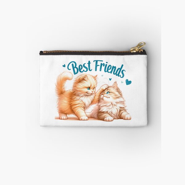 Item preview, Best friends. Cute fluffy cats play, vintage designed and sold by CameliaWave.