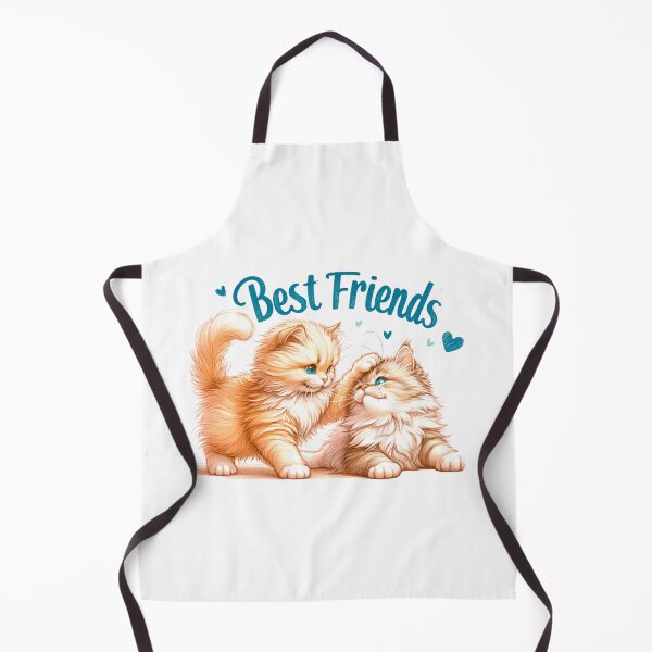 Item preview, Best friends. Cute fluffy cats play, vintage designed and sold by CameliaWave.