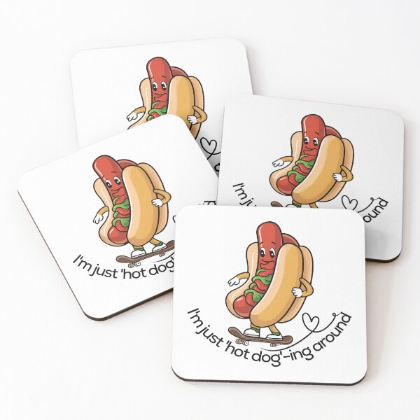 Item preview, Hot Diggity Dog on a Skateboard designed and sold by ArchVibe.