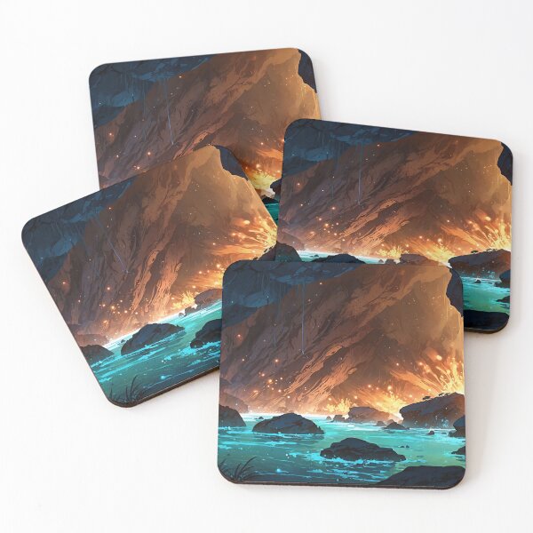 Item preview, Enchanted Twilight Over Luminous Lagoon designed and sold by ArtComixHaven.