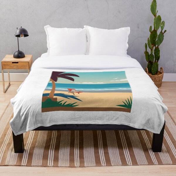 Aperçu de l'œuvre Chat relaxant sur la plage créée et vendue par 79Graphics.