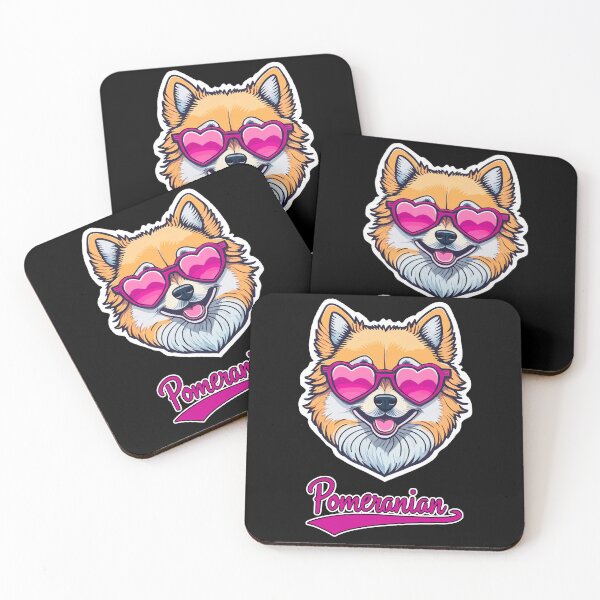 Item preview, Pomeranian in Heart Shaped Sunglasses designed and sold by KellysComColors.