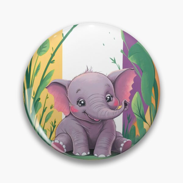 Item preview, Cute Elephant. Little elephant, colorful elephant, elephant drawing designed and sold by ElephantVibes.