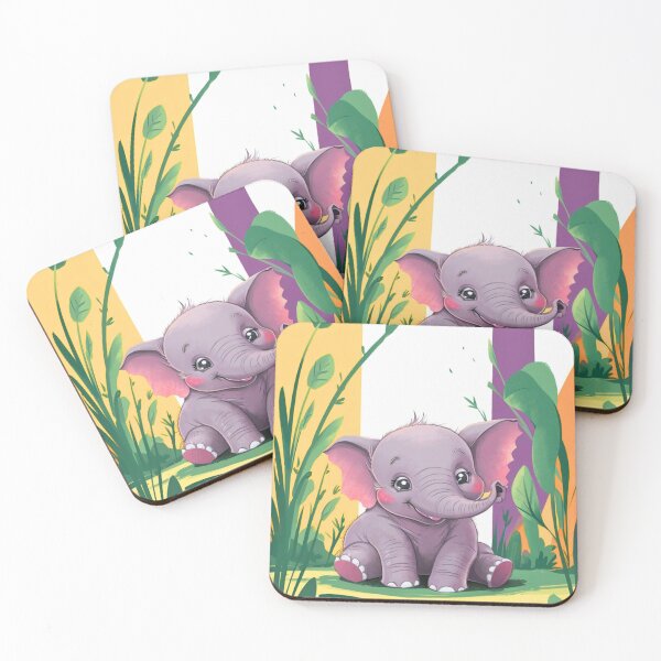 Item preview, Cute Elephant. Little elephant, colorful elephant, elephant drawing designed and sold by ElephantVibes.