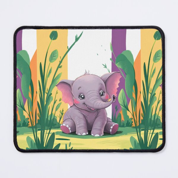 Item preview, Cute Elephant. Little elephant, colorful elephant, elephant drawing designed and sold by ElephantVibes.