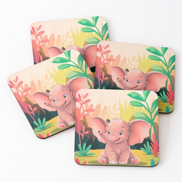 Item preview, Cute Elephant. Little elephant, colorful elephant, elephant drawing designed and sold by ElephantVibes.