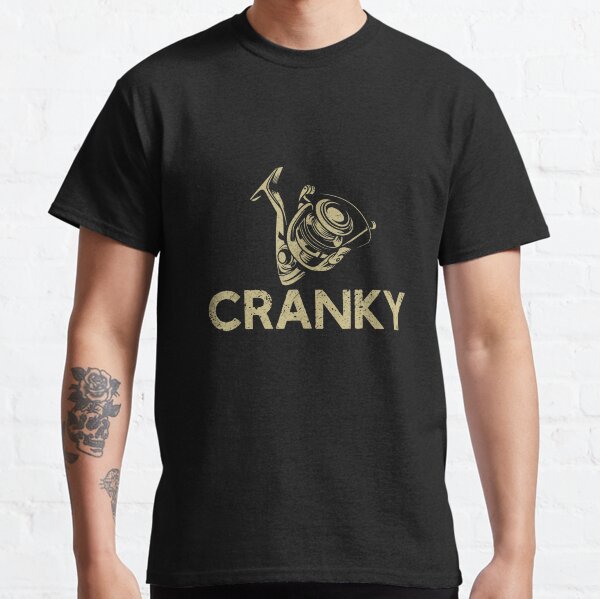 Item preview, Cranky Fishing Reel designed and sold by VerdePlantTees.