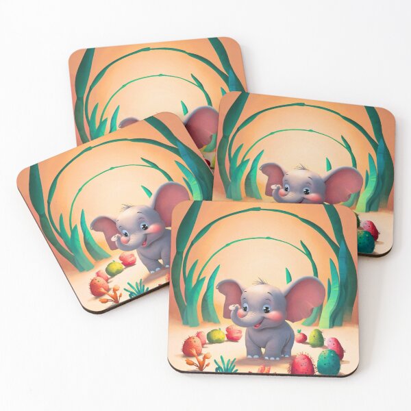 Item preview, Cute Elephant. Little elephant, colorful elephant, elephant drawing designed and sold by ElephantVibes.