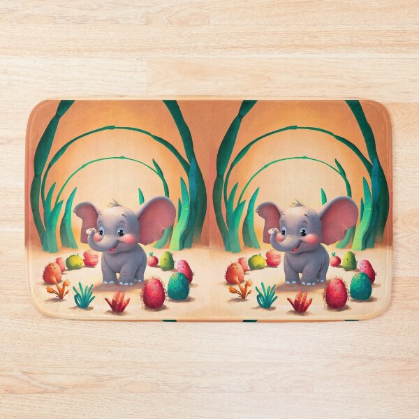 Item preview, Cute Elephant. Little elephant, colorful elephant, elephant drawing designed and sold by ElephantVibes.