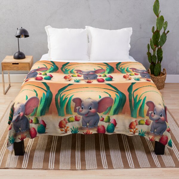 Item preview, Cute Elephant. Little elephant, colorful elephant, elephant drawing designed and sold by ElephantVibes.