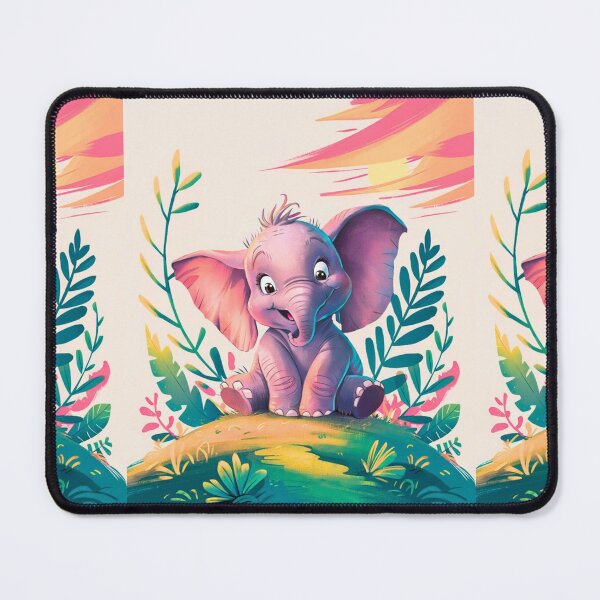 Item preview, Cute Elephant. Little elephant, colorful elephant, elephant drawing designed and sold by ElephantVibes.