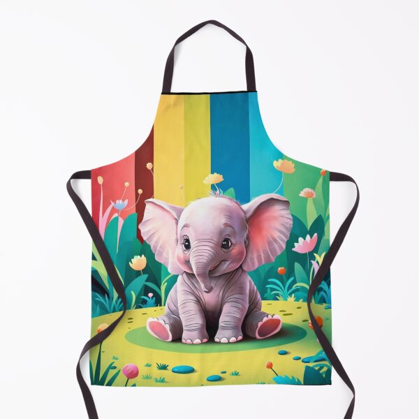 Item preview, Cute Elephant. Little elephant, colorful elephant, elephant drawing designed and sold by ElephantVibes.