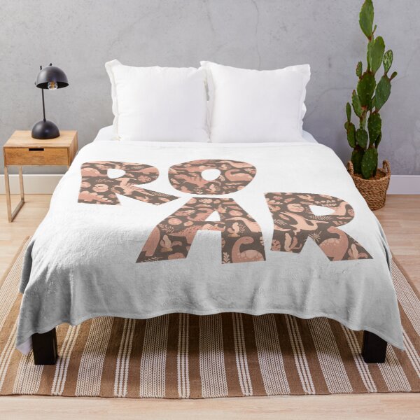 Item preview, Lettering ROAR from cute cartoon dinosaurs, branches and leaves designed and sold by DarianaArt.
