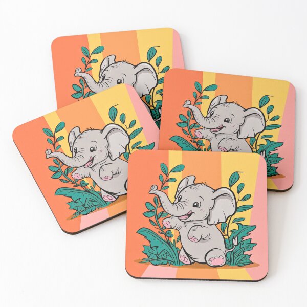 Item preview, Cute Elephant. Little elephant, colorful elephant, elephant drawing designed and sold by ElephantVibes.
