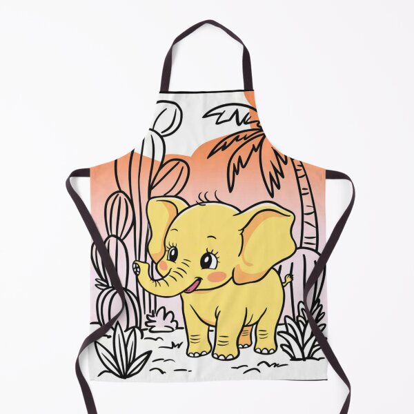 Item preview, Cute Elephant. Little elephant, colorful elephant, elephant drawing designed and sold by ElephantVibes.