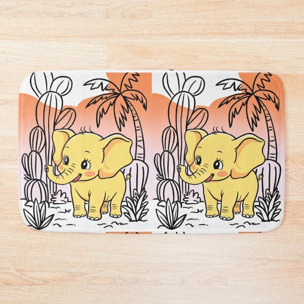 Item preview, Cute Elephant. Little elephant, colorful elephant, elephant drawing designed and sold by ElephantVibes.